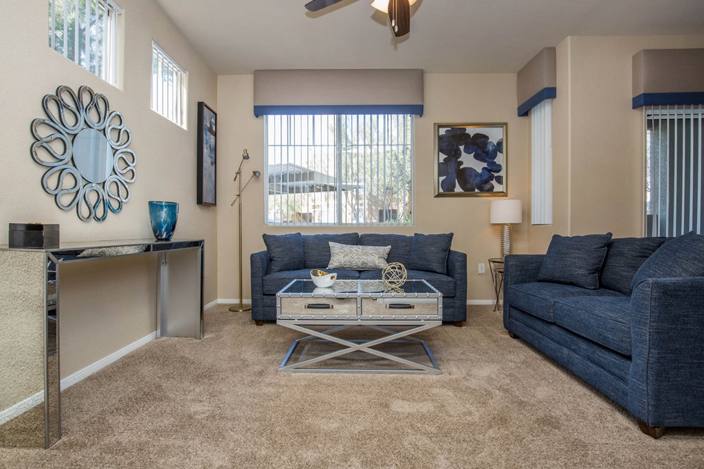 Living room decor1at The Fairways by Picerne, Las Vegas, NV, 89141
