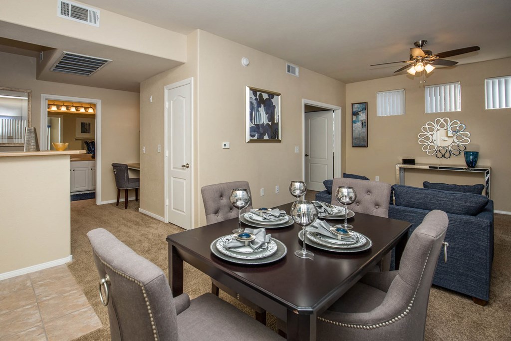 Wooden diningat The Fairways by Picerne, Nevada