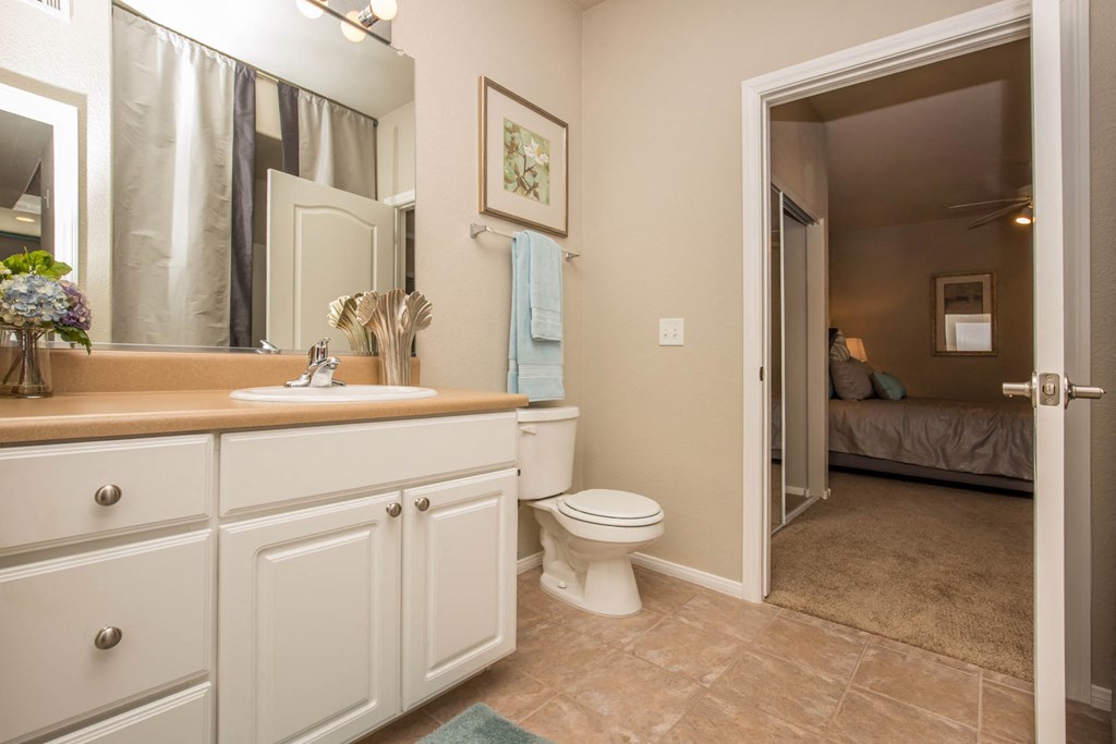Bathroom vanity at The Fairways by Picerne, Las Vegas, Nevada