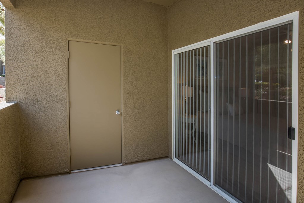 Balcony area at The Fairways by Picerne, Las Vegas, Nevada