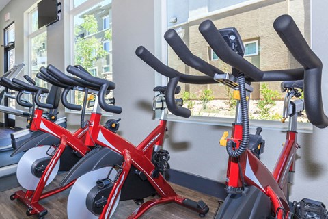 Fitness bike at Level 25 at Durango by Picerne, Nevada, 89113