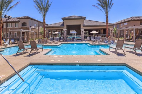 Pool area at Level 25 at Durango by Picerne, Las Vegas, NV