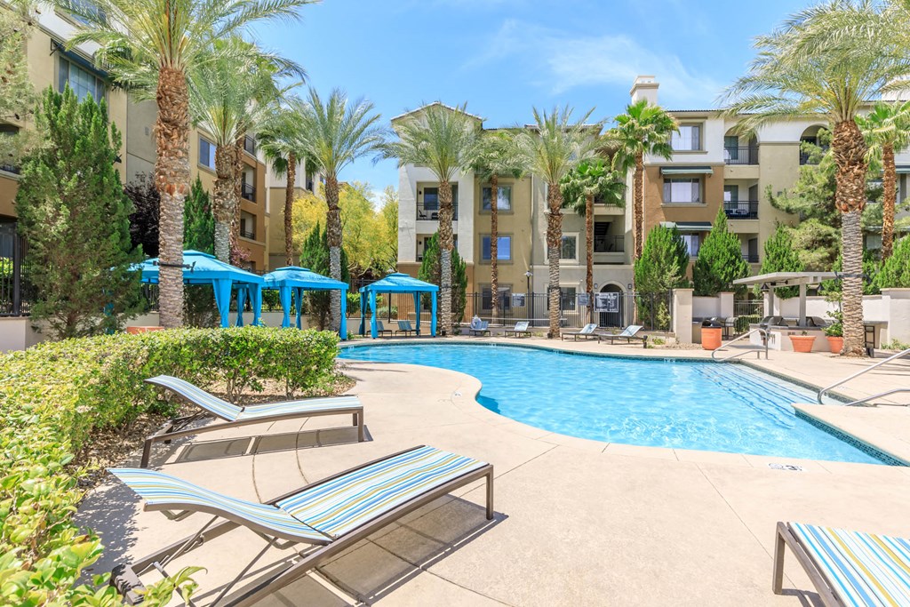 Pool patio at Loreto & Palacio by Picerne, Nevada, 89149