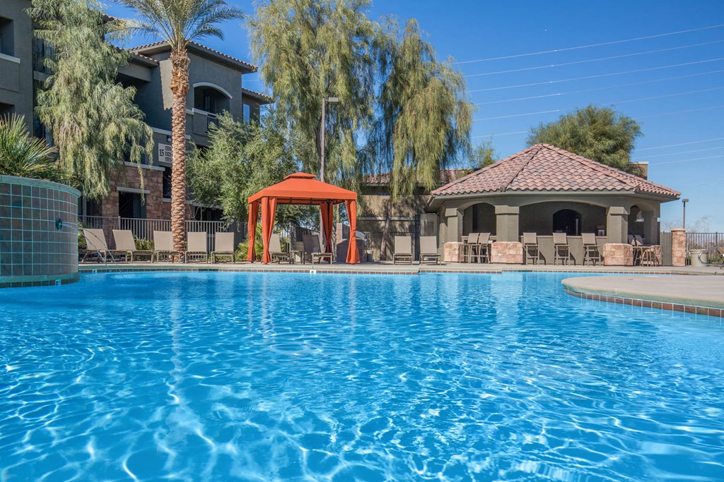Outdoor Swimming Pool at The Passage Apartments by Picerne, Nevada