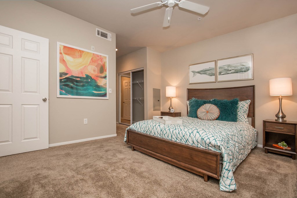 Well Appointed Bedroom at The Passage Apartments by Picerne, Henderson, Nevada