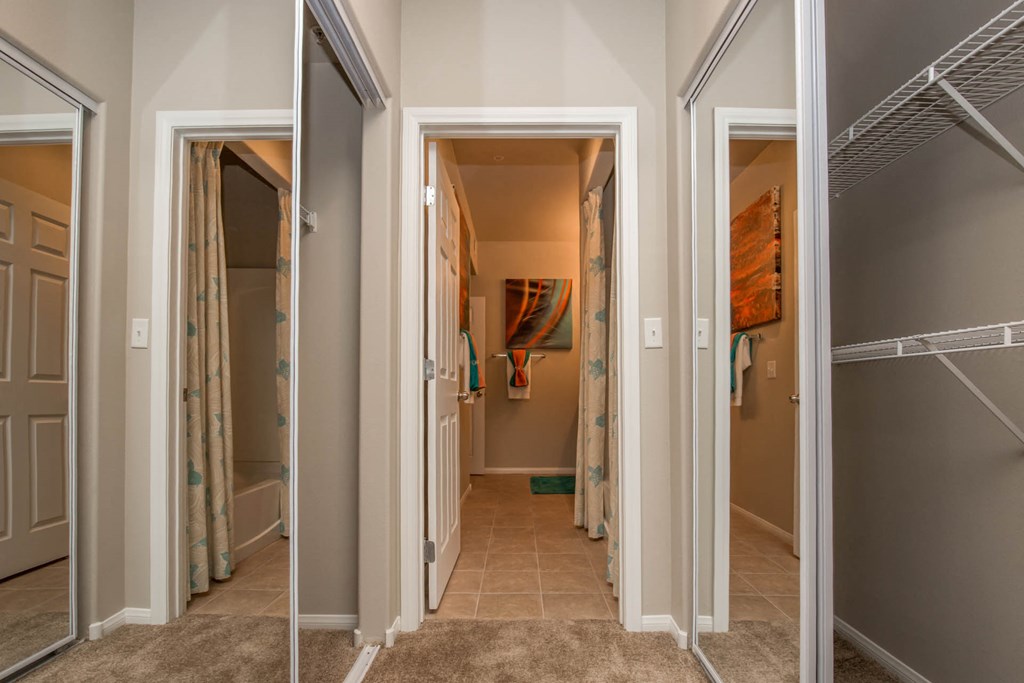Bedroom Closets at The Passage Apartments by Picerne, Nevada
