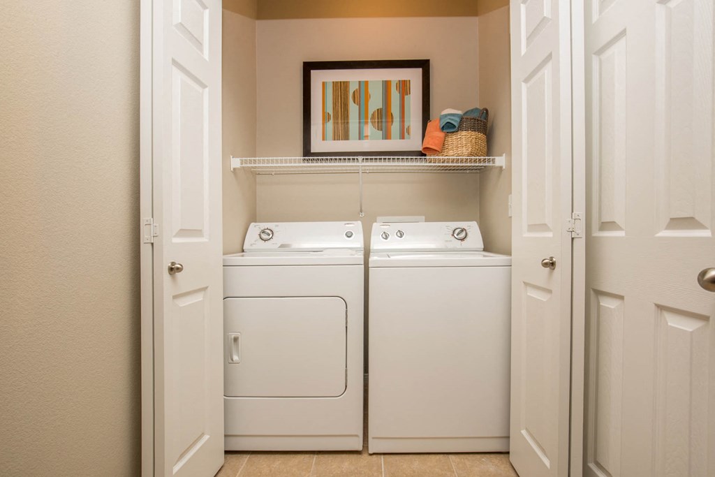In Home Full Size Washer And Dryer at The Passage Apartments by Picerne, Henderson, Nevada