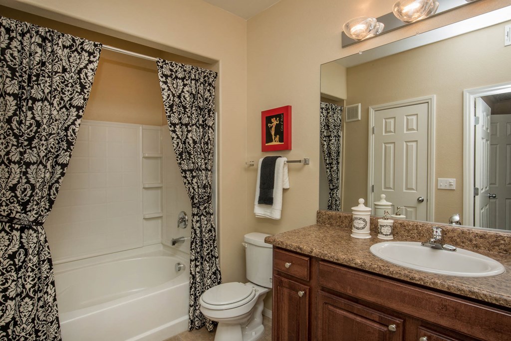 Spa Inspired Bathroom at The Passage Apartments by Picerne, Nevada