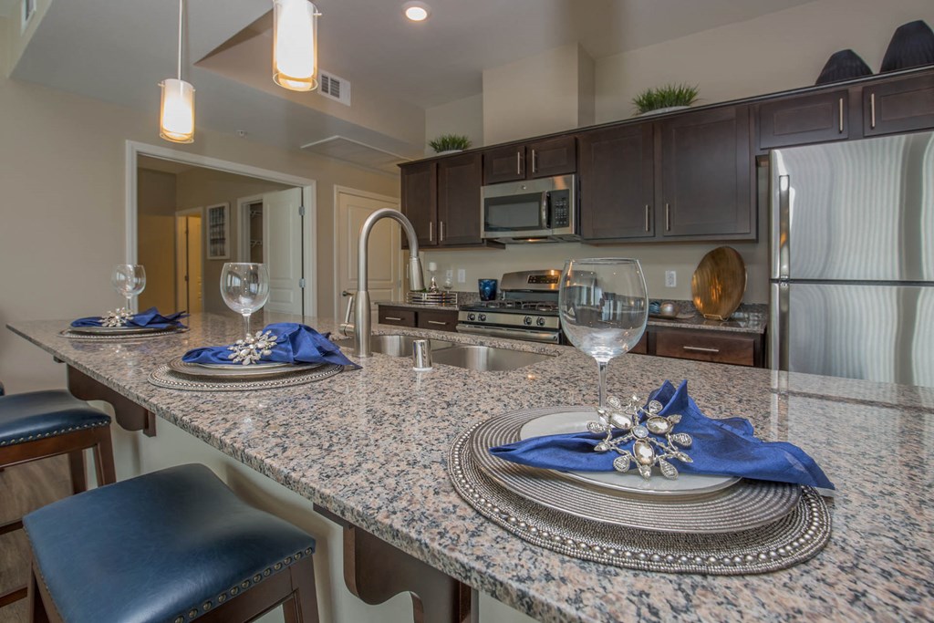 Granite Countertop Kitchen at The Passage Apartments by Picerne, Henderson, NV, 89014