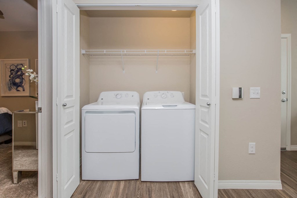 Stacked Washer/Dryer at The Passage Apartments by Picerne, Henderson