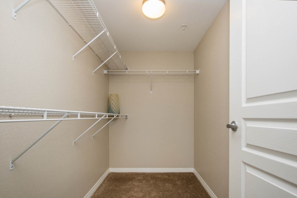 Built-In Shelving In Closet at The Passage Apartments by Picerne, Nevada