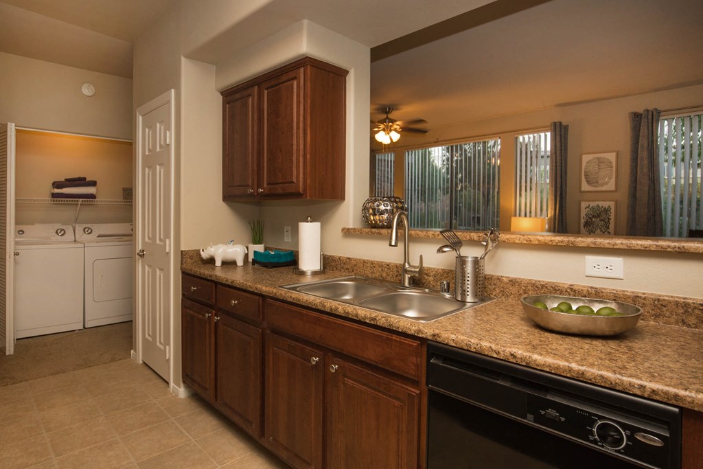 Kitchen Bar With Granite Counter Top at The Pavilions by Picerne, Las Vegas, Nevada