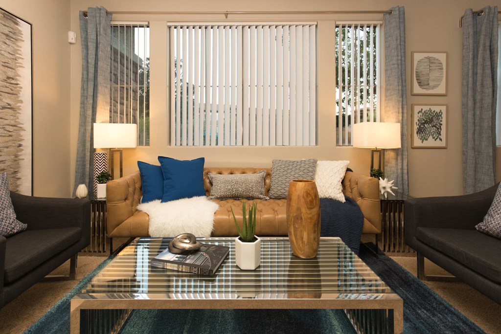 Spacious Living Room With Plank Flooring at The Pavilions by Picerne, Nevada