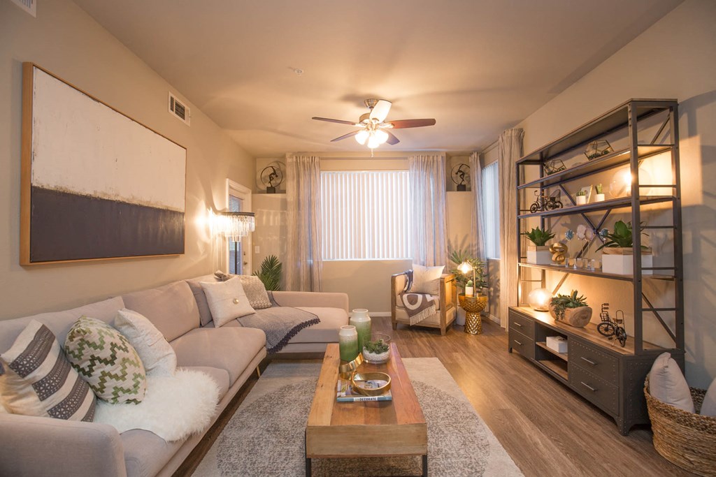 Living Room Interior at The Pavilions by Picerne, Las Vegas, NV, 89166