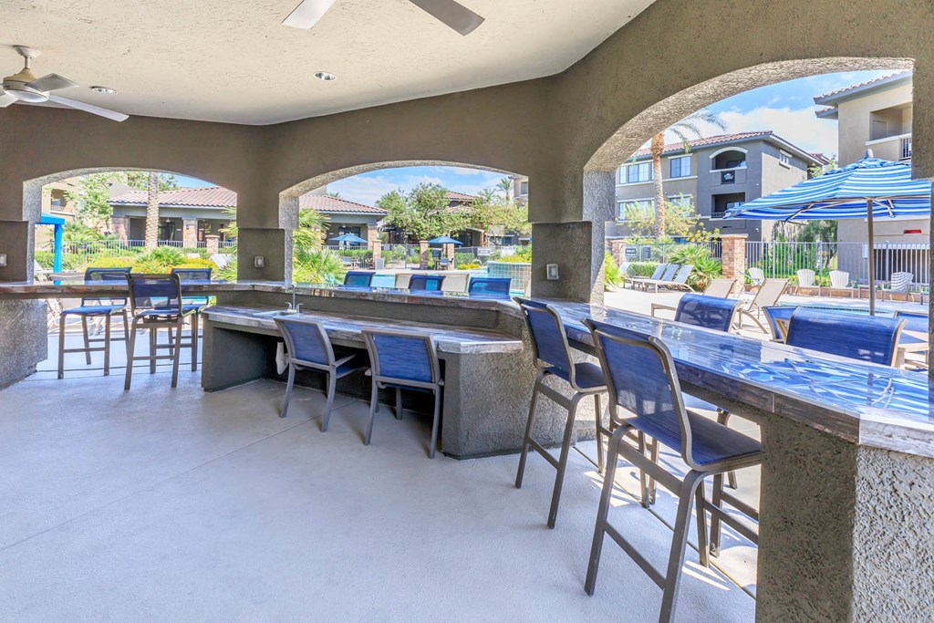 Barbecue And Grilling Station at The Preserve by Picerne, N Las Vegas, Nevada