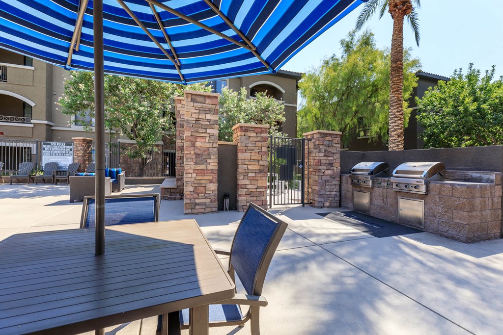 Outdoor Grill With Intimate Seating Area at The Preserve by Picerne, Nevada
