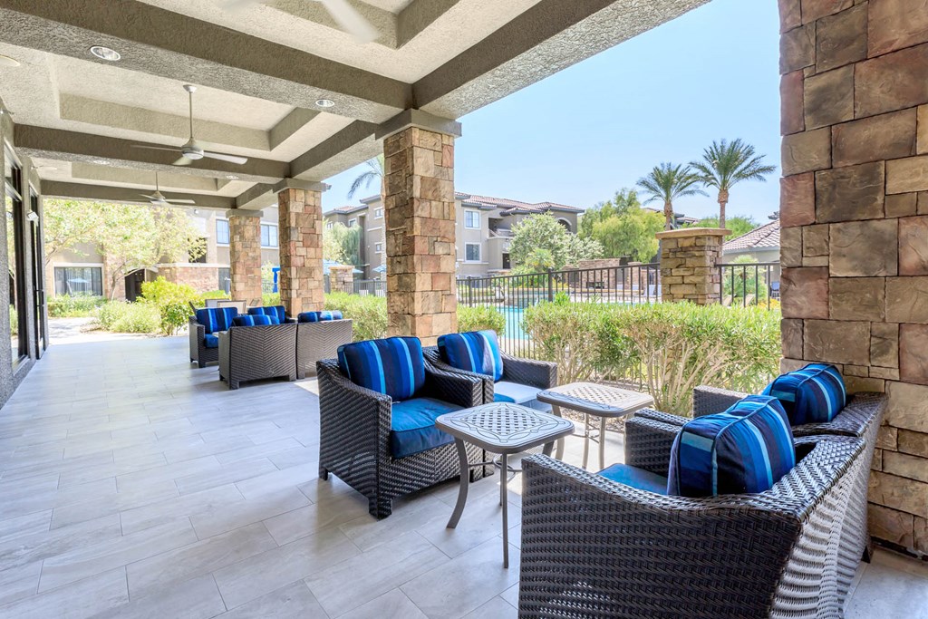 Outdoor Patio at The Preserve by Picerne, N Las Vegas, NV