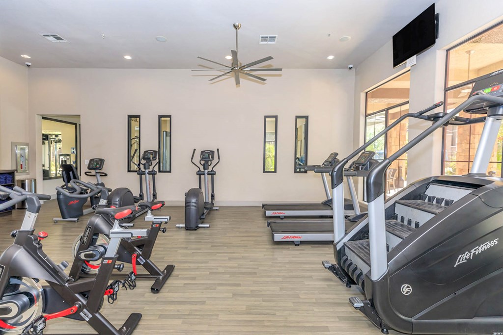 Fitness Center With Modern Equipment at The Presidio by Picerne, N Las Vegas, NV