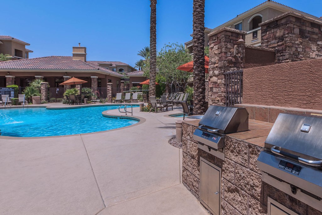 Poolside Grill Station at The Presidio by Picerne, N Las Vegas, NV