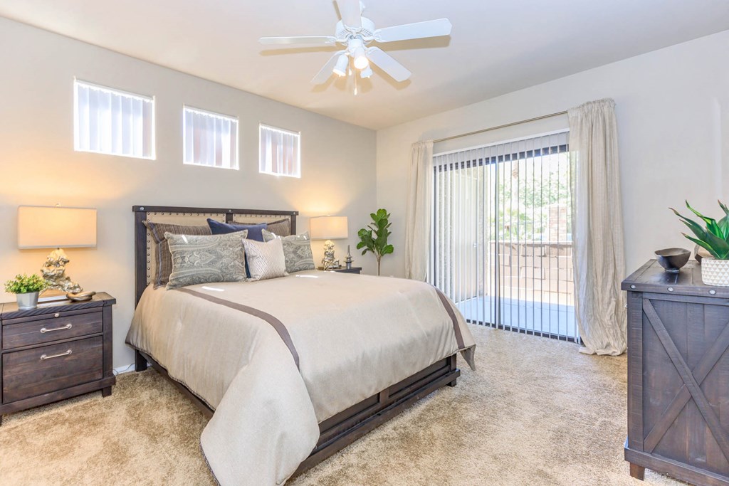 Spacious Bedroom With Comfortable Bed at The Presidio by Picerne, N Las Vegas, NV