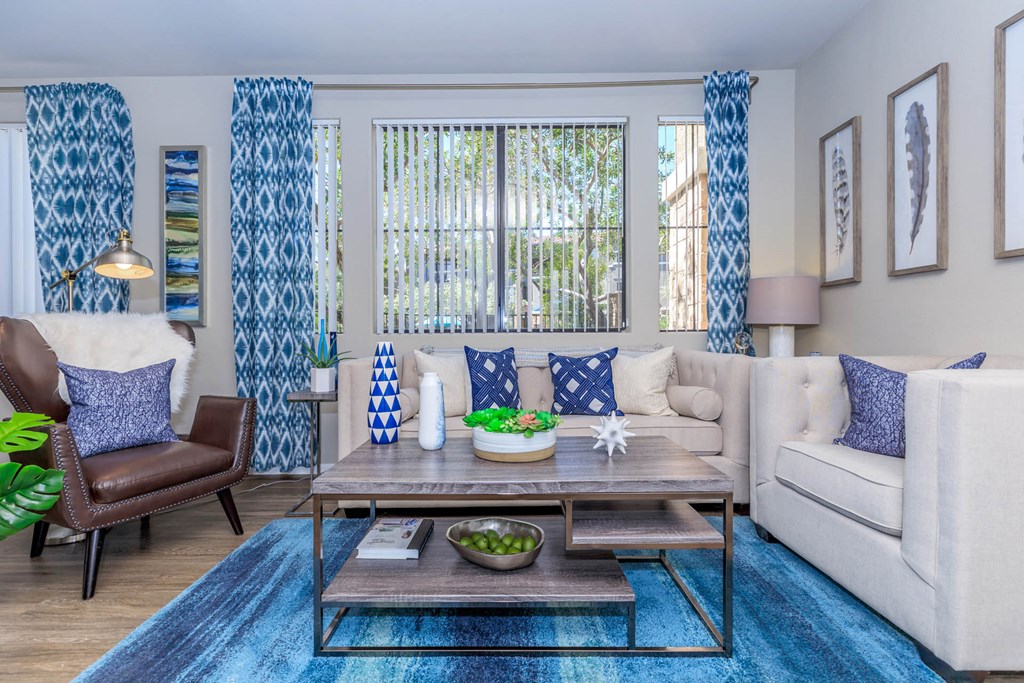 Living Room Interior at The Presidio by Picerne, N Las Vegas, Nevada