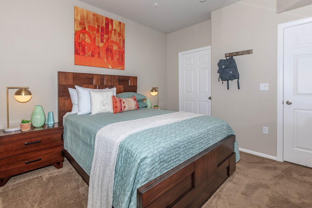 Comfortable Bedroom With Accessible Closet at The Presidio by Picerne, N Las Vegas, NV