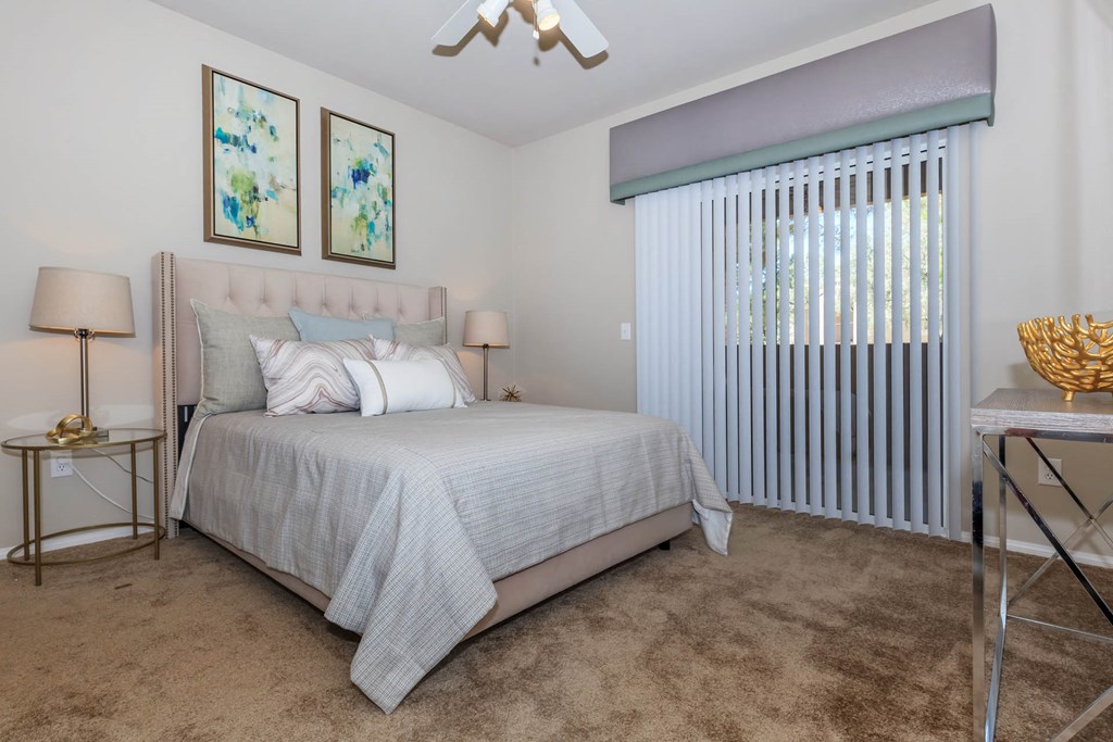 Bedroom with frames at The Summit by Picerne, Henderson, Nevada