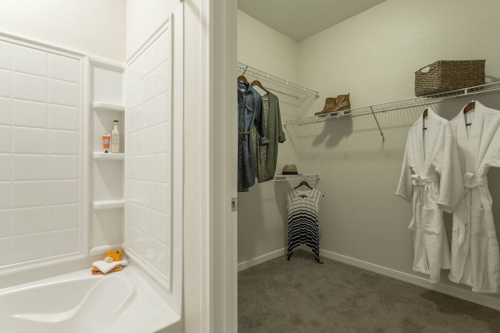 Closet space at The View at Horizon Ridge, Henderson, NV