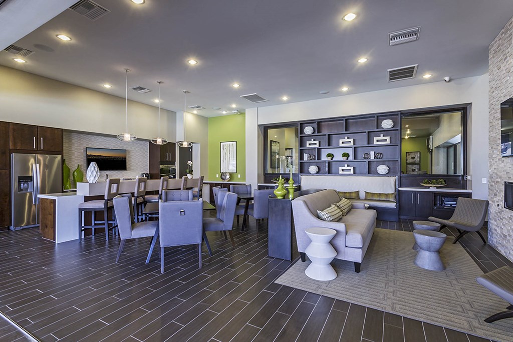 Dining and living at The View at Horizon Ridge, Nevada