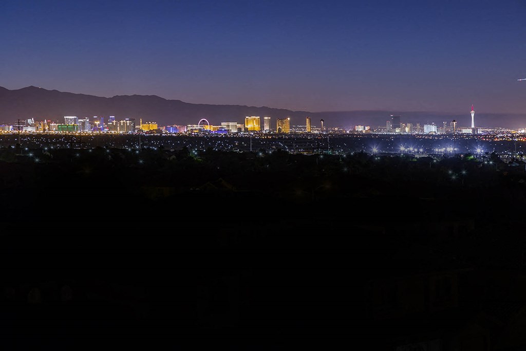 View at night at The View at Horizon Ridge, Nevada