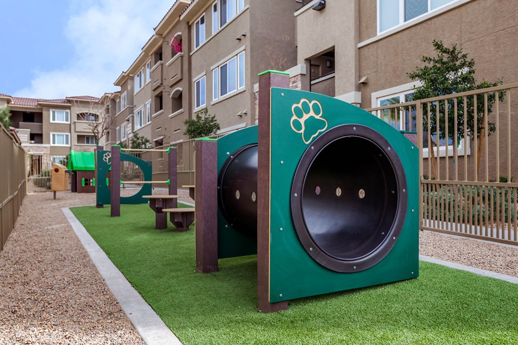 Play area for dogs at The View at Horizon Ridge, Henderson, Nevada