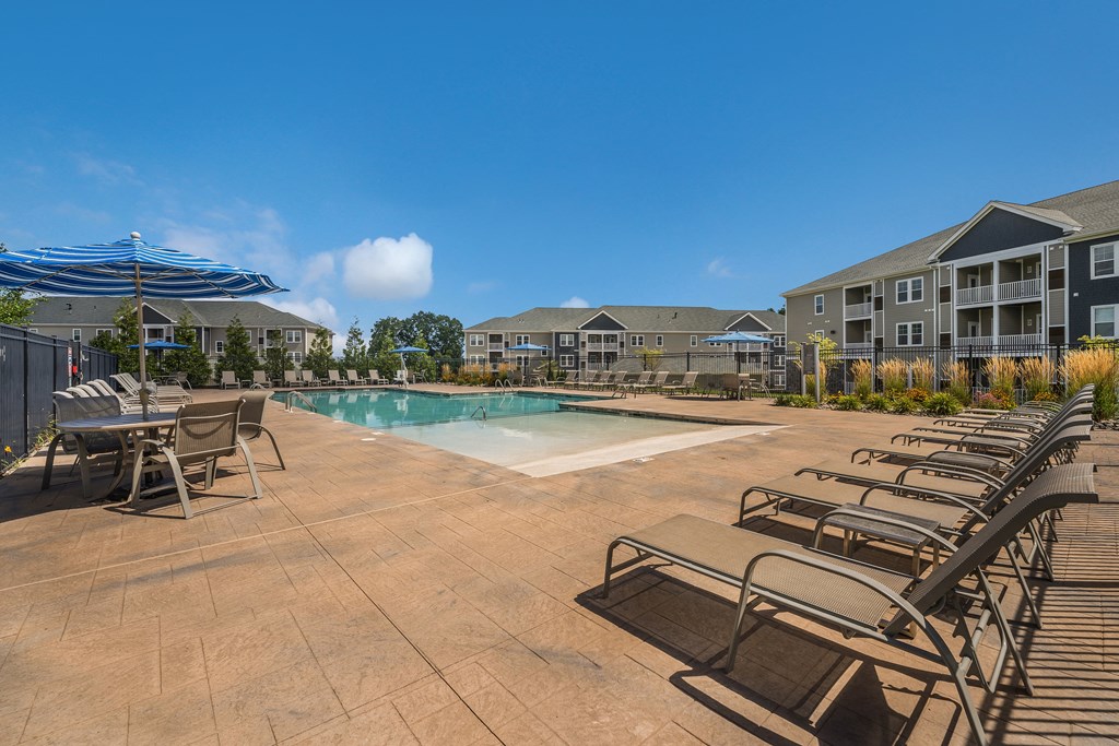 Swimming Pool Area at The Oasis at Plainville