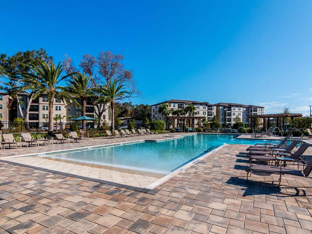 Pool Area at The Oasis at Lake Bennet, Florida, 34761