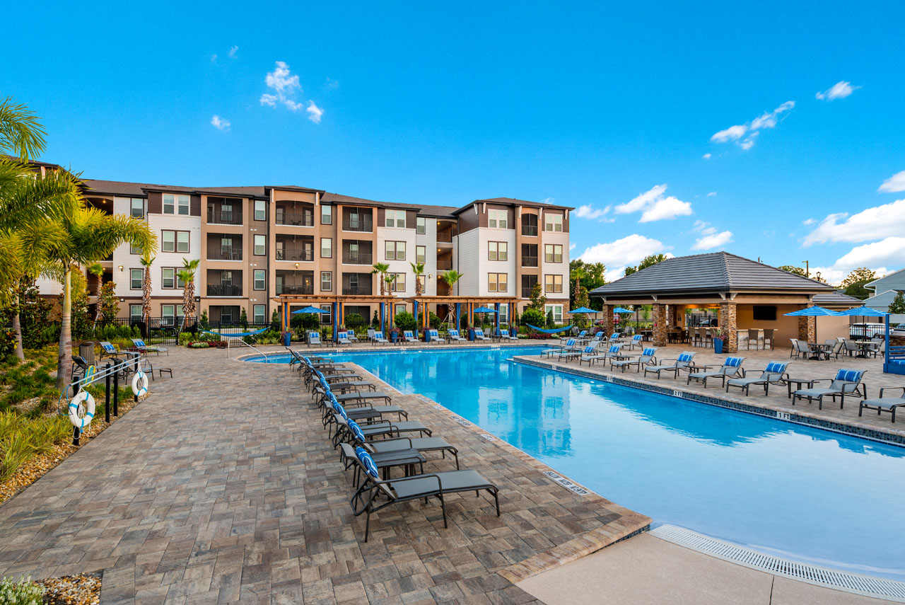 Pool side at The Oasis at Crosstown, Florida