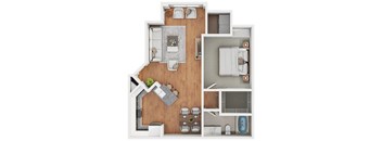 1 bed 1 bath A at The Belmont by Picerne Apartments, Nevada