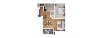 1a1 Floor Plan at The Summit by Picerne Apartments, Henderson, Nevada
