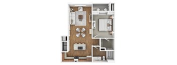 A1 floor plan at Level 25 at The Curve by Picerne, Nevada