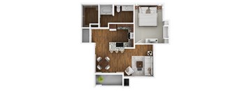 A3 floor plan at Level 25 at The Curve by Picerne, Nevada , 89148