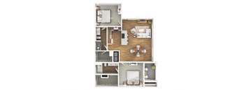 B2 floor plan at Level 25 at The Curve by Picerne, Las Vegas, 89148