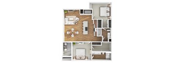 B3 floor plan at Level 25 at The Curve by Picerne, Las Vegas, NV