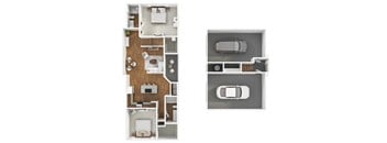 Loft 2bed 2bath at Level 25 at The Curve by Picerne, Las Vegas, NV, 89148