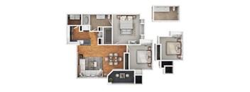The Retreat Floor Plan at The Paramount by Picerne, Nevada, 89123