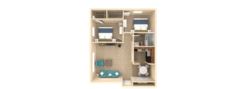 a bedroom floor plan of a 2100 sq ft apartment