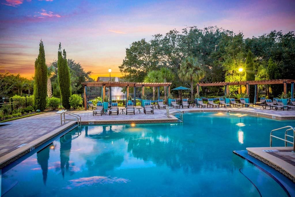 Brandon Twilight Pool at The Oasis at Brandon, Florida