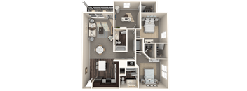 Unit C1 at The Oasis at Highwoods Preserve, Tampa, 33647