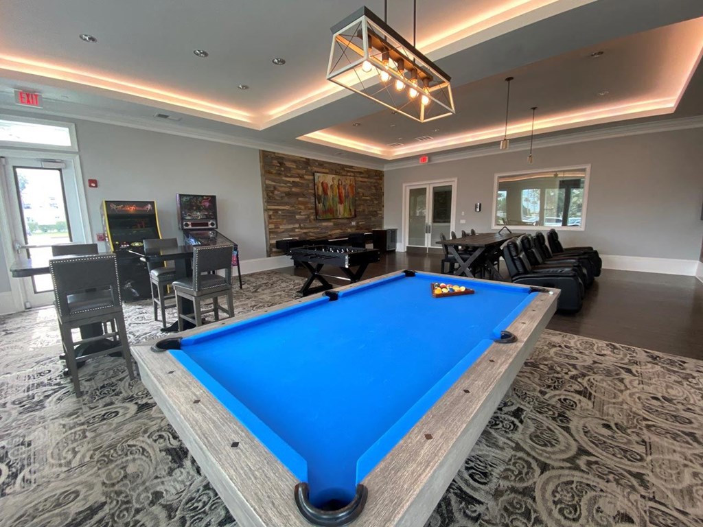 Game Room at The Oasis at Highwoods Preserve, Tampa, FL, 33647