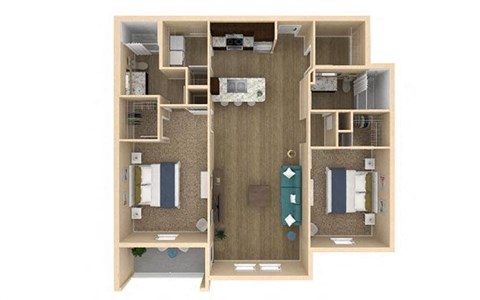 2 bed 2 bath Serenity III Floor Plan with 1201 square feet at The Oasis at Lakewood Ranch, Bradenton, 34211