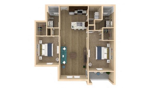 2 bed 2 bath Serenity II Floor Plan with 1151 square feet at The Oasis at Lakewood Ranch, Florida