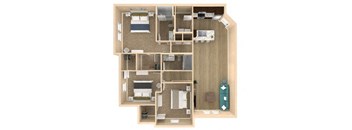 3 bed 2 bath Retreat Floor Plan with 1385 square feet at The Oasis at Lakewood Ranch, Bradenton, FL, 34211