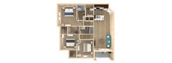 3 bed 2 bath Vista Floor Plan with 1333 square feet at The Oasis at Lakewood Ranch, Florida, 34211